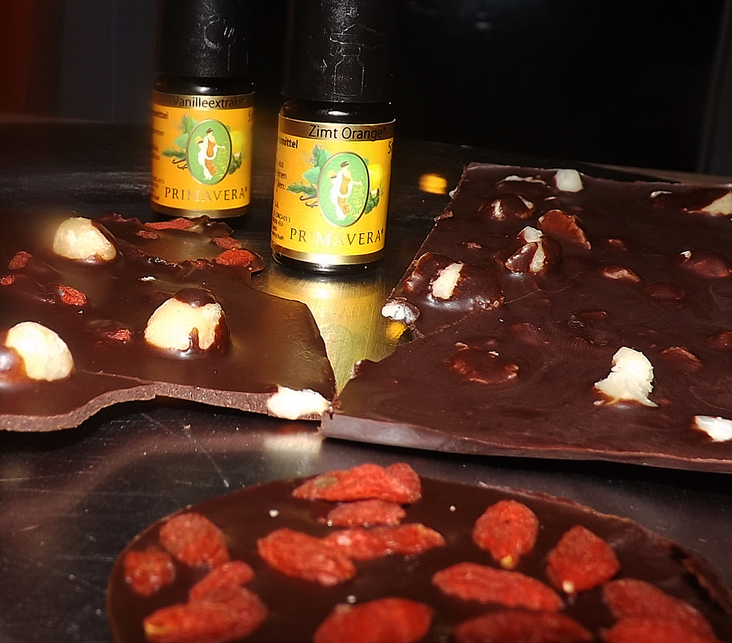 Schokolade mit ätherischen Ölen